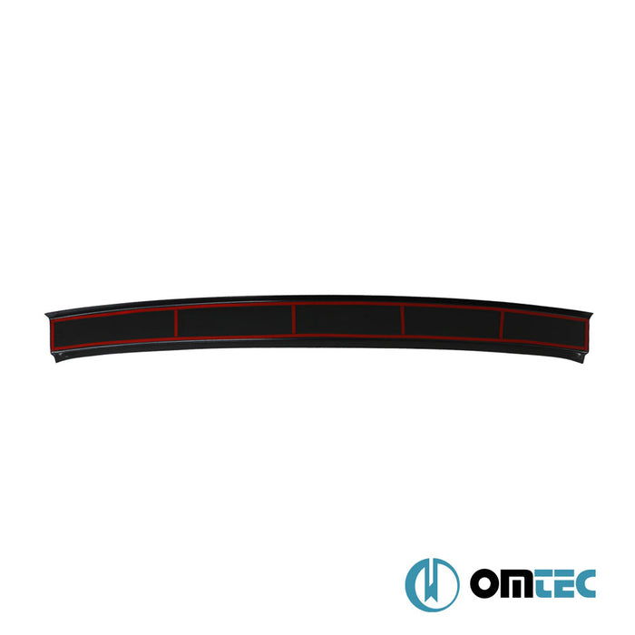 Rear Bumper Sill Cover (ABS Acrylic-Gloss Black) (Tailgate) - Volkswagen T6 Caravelle - VAN T6 - (2015 - 2022)