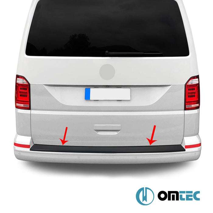 Rear Bumper Sill Cover (ABS-Black) (Tailgate) - Volkswagen T6 Caravelle - VAN T6 - (2015 - 2022)