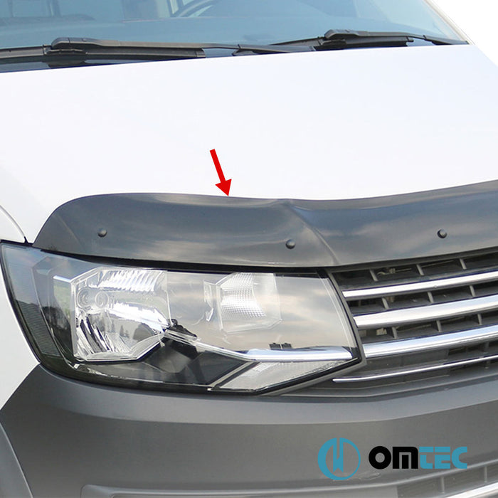 Bonnet Deflector (Black) ABS - Volkswagen T6 Multivan - VAN T6 - (2015 - 2022)