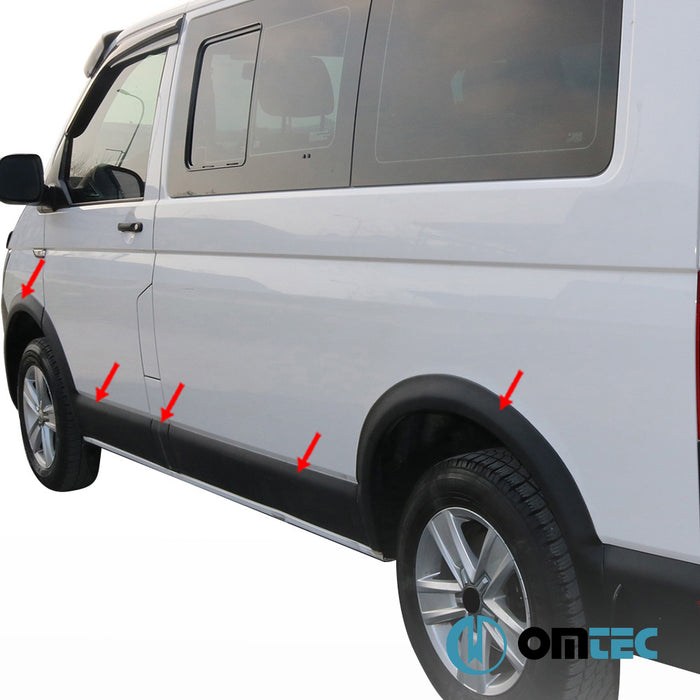 Gövde Çamurluk Kaplama SWB - Tek Sürgülü (RHD) - Volkswagen T6 Transporter - VAN T6 PRE-FL - (2015 - 2019)