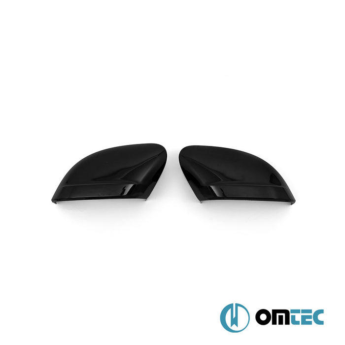 Mirror Cover 2 Pcs. ABS Piano Black - Volkswagen Caddy - MVN 2K FL II - (2015 - 2020)