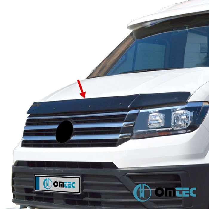 Bonnet Deflector (Black) ABS - Volkswagen Crafter - VAN SY - (2017 - )