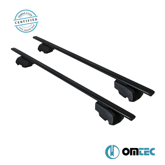 Barres De Toit Transversales (Solidbar-Beta V2 LITE) Noir 2 Pcs. Acier (Compatibles avec les Barres de Toit Longitudinales Originales) - Mitsubishi Asx - SUV X* - (2010 - 2023)