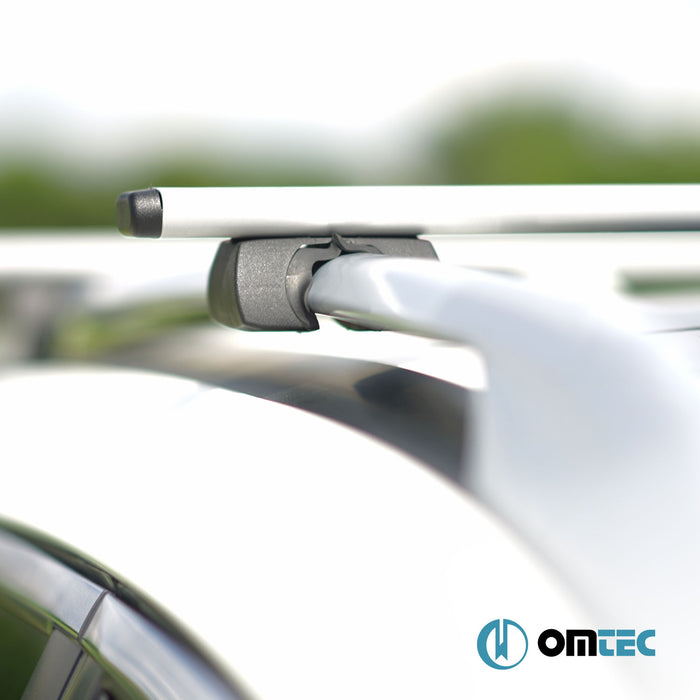 Roof Bar (Solidbar-BLT V1) Silver 2 Pcs. Steel - Kia Sportage - SUV JE/KM - (2004 - 2010)