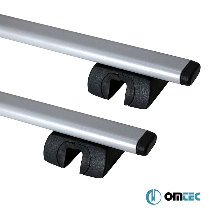 Roof Bar (Solidbar-BLT V1) Silver 2 Pcs. Steel - Kia Sportage - SUV JE/KM - (2004 - 2010)