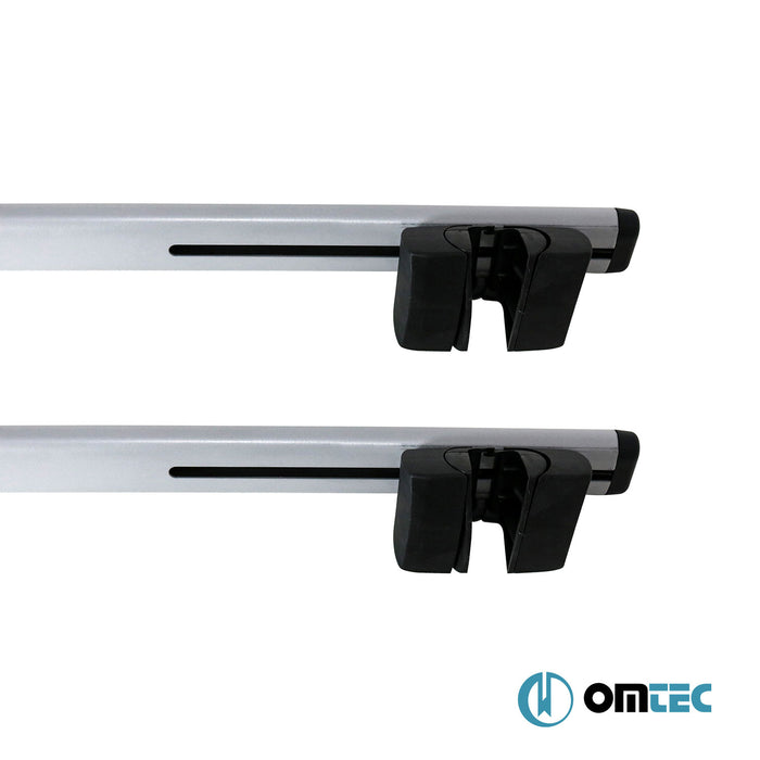 Roof Bar (Solidbar-BLT V1) Silver 2 Pcs. Steel - Kia Sportage - SUV JE/KM - (2004 - 2010)
