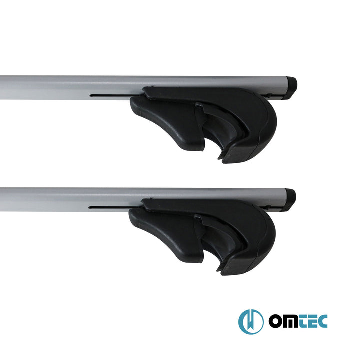 Roof Bar (Solidbar-Alpha V1 LITE) Silver 2 Pcs. Steel - Fiat Freemont - SUV JC - (2012 - 2015)