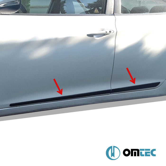 Side Door Streamer 4 Pcs. PP - Fiat Linea - SD 323 - (2007 - 2018)