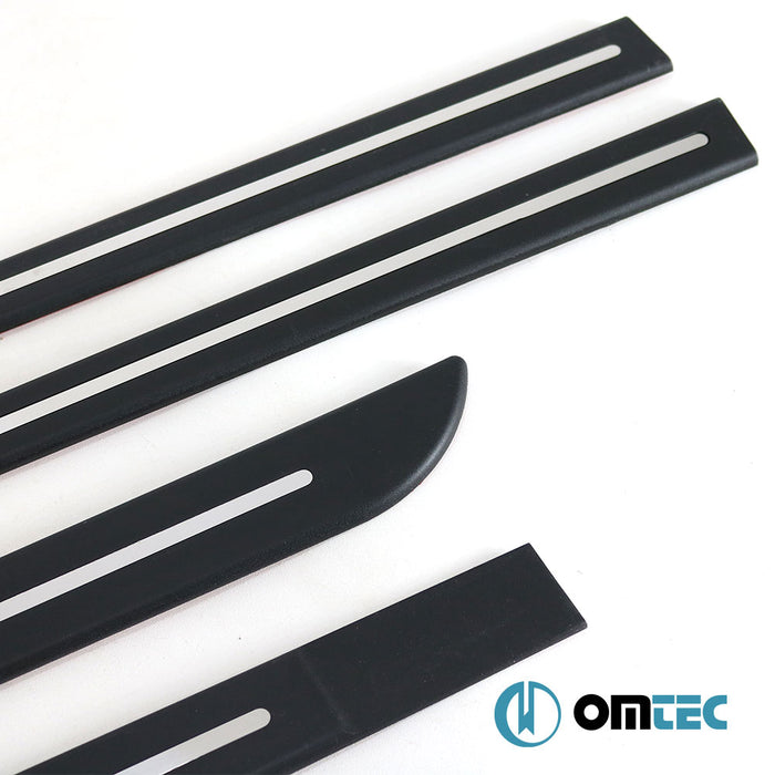 Side Door Streamer 4 Pcs. PP + S.Steel - Kia Sportage - SUV QL - (2015 - 2021)