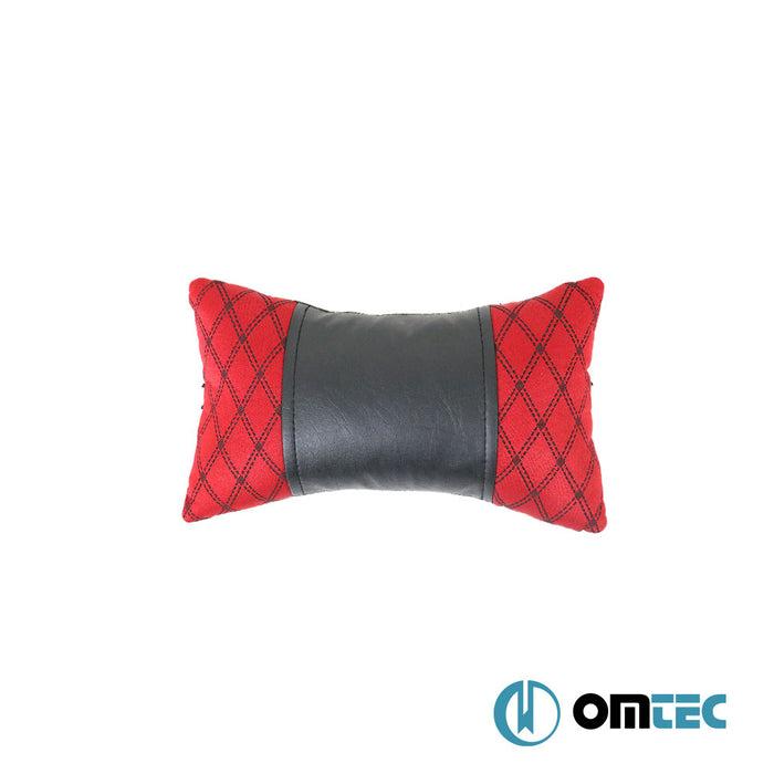 Universal Fabric Neck Pillow (Red-Black) - Universal