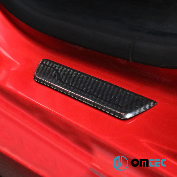 Door Sill Cover 4 Pcs.(Carbon-Long) - Ford Ranger - PK T6 FL-I/FL-II - (2015 - 2022)