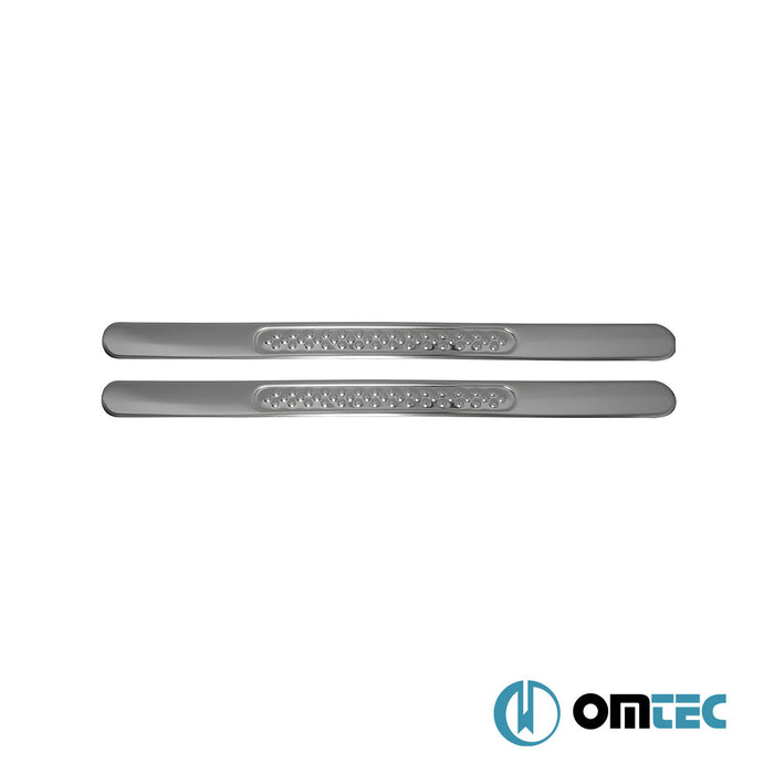 Seuil de porte - Pointsill : Baguettes chromées en inox (Brillant) - 2 pièces - Mazda Cx-3 - SUV DK - (2015 - )