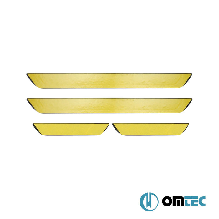 Seuil de porte - Dotsill : Baguettes chromées en inox (Brillant) - 4 pièces - Opel Corsa - HB 5D G2J0 - (2020 - )