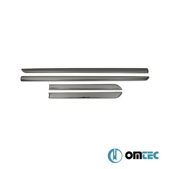 Porte latérale - Baguettes chromées en inox - 4 pièces (Noir) - Opel Antara - SUV L07 - (2007 - 2015)