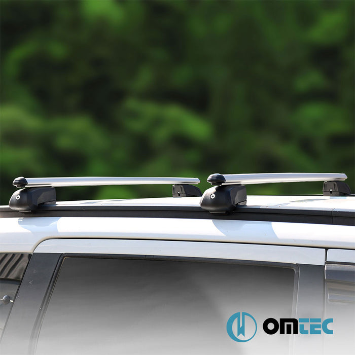 Roof Bar (Boldbar-Beta V2) Silver 2 Pcs. Alu. - Audi Q5 - SUV 8R - (2008 - 2016)