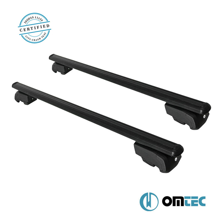 Barres De Toit Transversales (Boldbar-Beta V2) Noir 2 Pcs. Alu. (Compatibles avec les Barres de Toit Longitudinales Originales) - Mitsubishi Asx - SUV X* - (2010 - 2023)