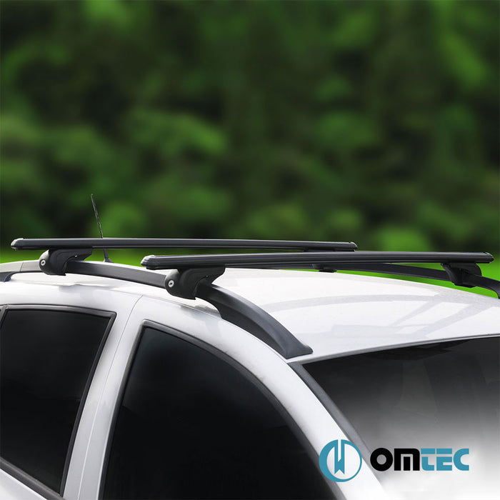 Roof Bar (Boldbar-Alpha V1) Black 2 Pcs. Alu. - Citroën C-Crosser - SUV EP_ - (2007 - 2012)