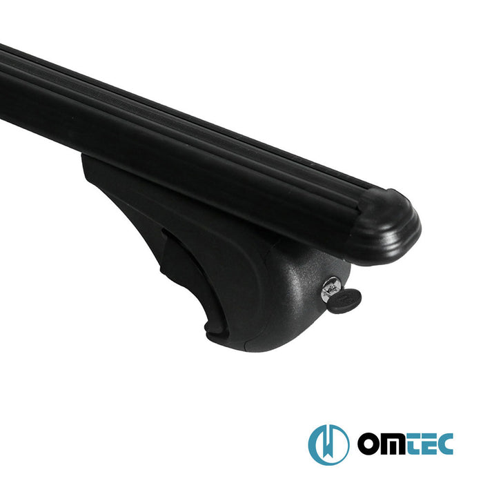 Roof Bar (Boldbar-Alpha V1) Black 2 Pcs. Alu. - Volvo V70 - SW III - (2008 - 2016)