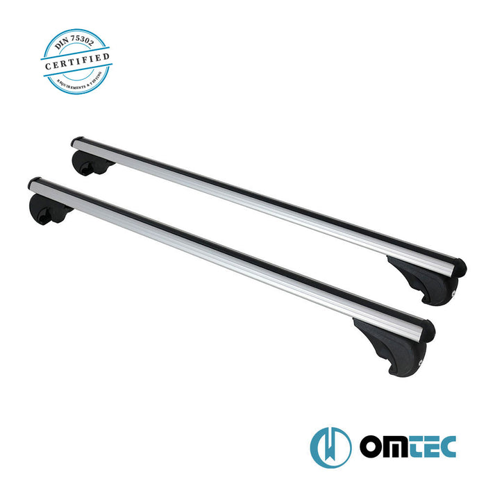 Barres De Toit Transversales (Boldbar-Alpha V1) Gris 2 Pcs. Alu. - Kia Sportage - SUV NB - (1993 - 2004)