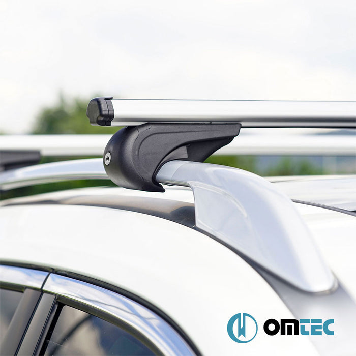 Barres De Toit Transversales (Boldbar-Alpha V1) Gris 2 Pcs. Alu. - Kia Sportage - SUV NB - (1993 - 2004)