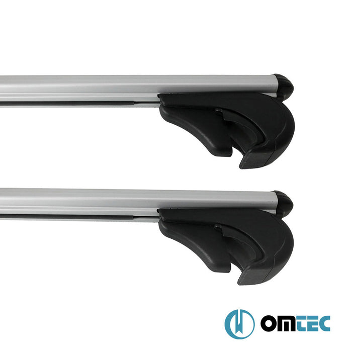 Barres De Toit Transversales (Boldbar-Alpha V1) Gris 2 Pcs. Alu. - Kia Sportage - SUV NB - (1993 - 2004)