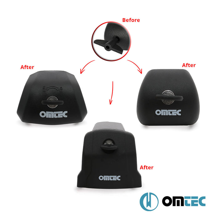 Cross Bar Metal Lock + Key Kit (4 Metal Locks + 4 Rings + 2 Keys) - Universal