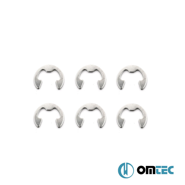 Cross Bar Metal Lock + Key Kit (6 Metal Locks + 6 Rings + 3 Keys) - Universal