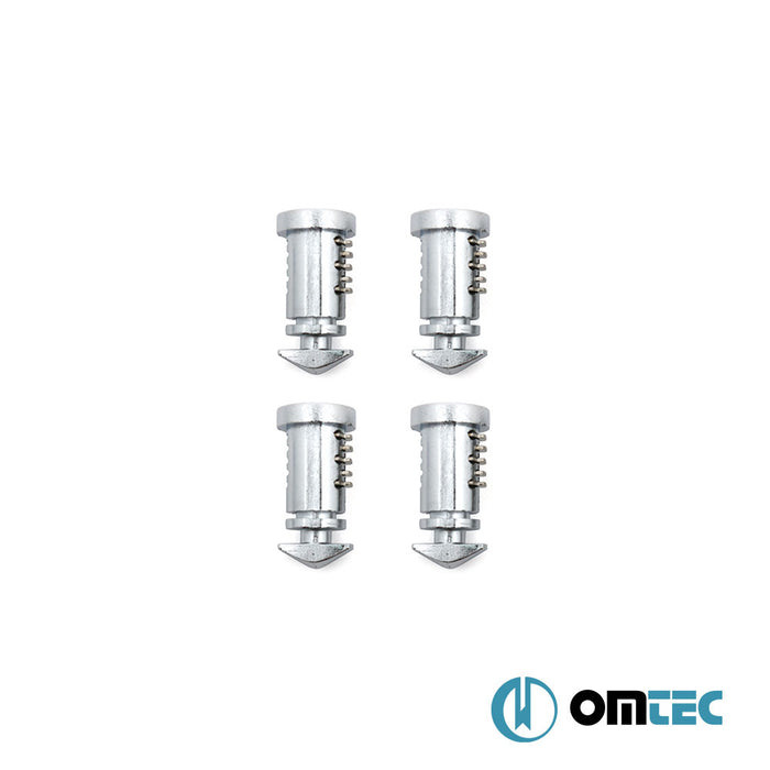 Cross Bar Metal Lock + Key Kit (4 Metal Locks + 4 Rings + 2 Keys) - Universal