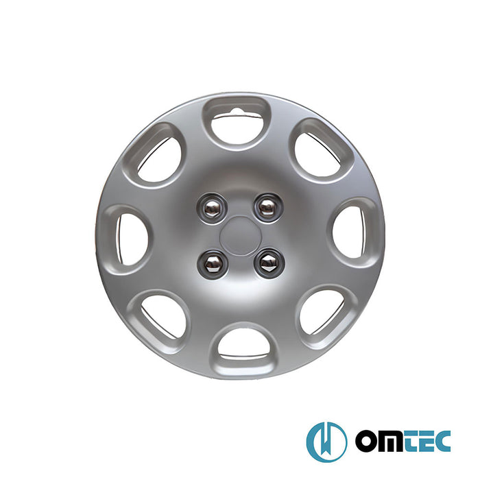 Hub Cap ABS 4 Pcs. 14ʺ Silver - Universal