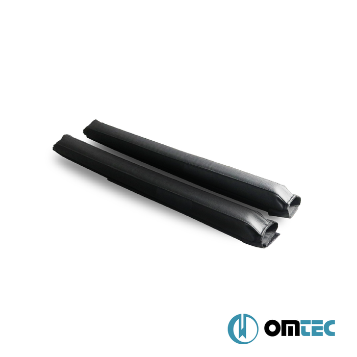 Roof Bar Pad L (85cm-w/o Omac Logo) 2 Pcs. w/Buckle Tie Down Straps (3m) - Universal