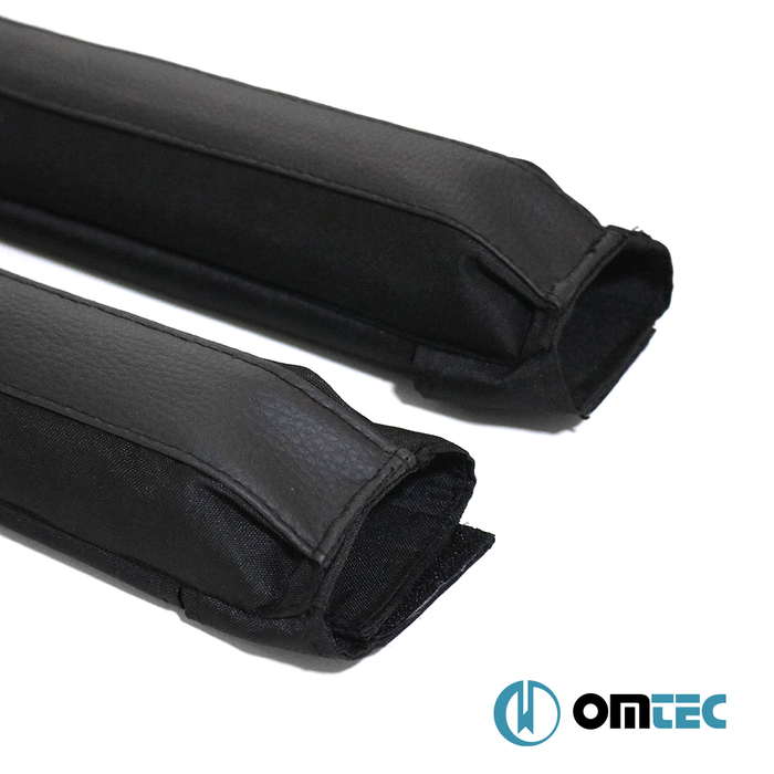 Roof Bar Pad L (85cm-w/o Omac Logo) 2 Pcs. w/Buckle Tie Down Straps (3m) - Universal