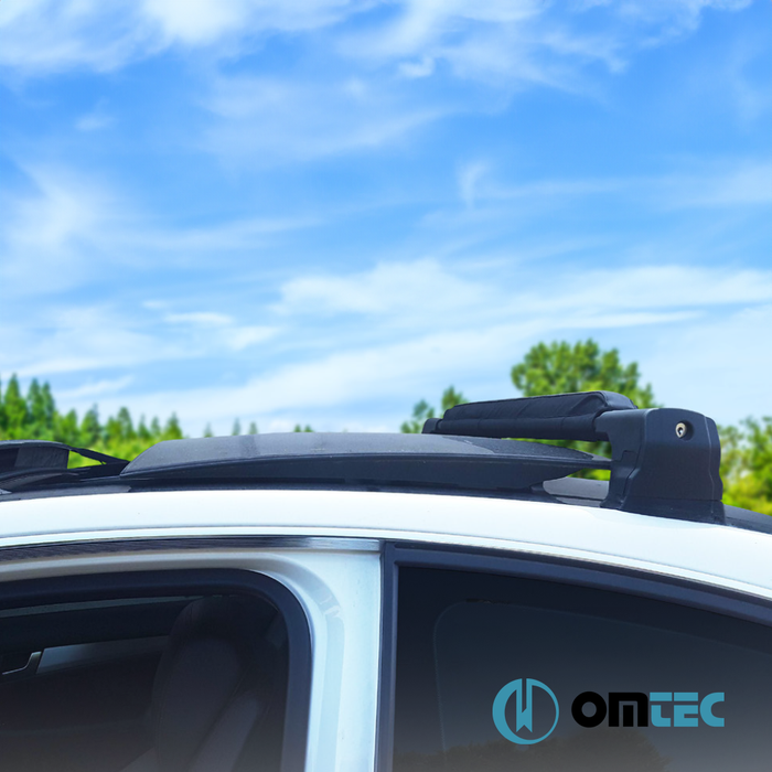Roof Bar Pad M (70cm-w/o Omac Logo) 2 Pcs. w/Buckle Tie Down Straps (3m) - Universal