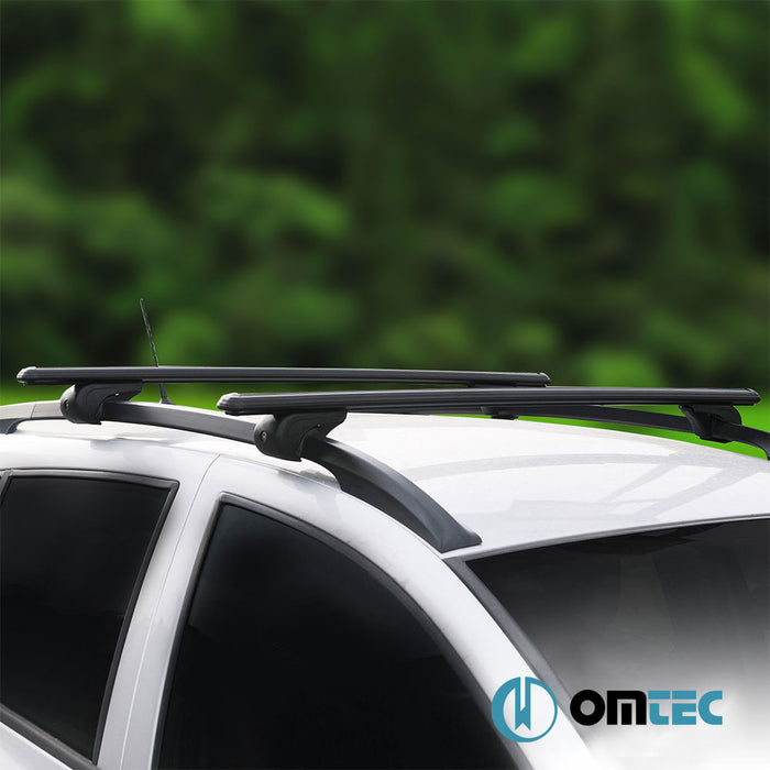 Roof Bar (Boldbar-Alpha V1-LITE) Black 2 Pcs. Alu. - Volvo Xc70 - SW II - (2000 - 2007)