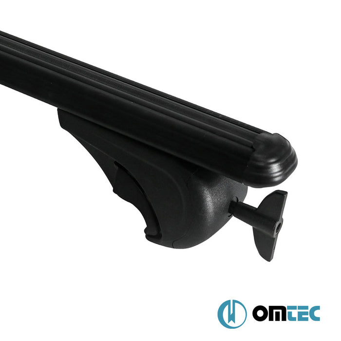 Roof Bar (Boldbar-Alpha V1-LITE) Black 2 Pcs. Alu. - Opel Frontera - SUV I - (1992 - 1998)