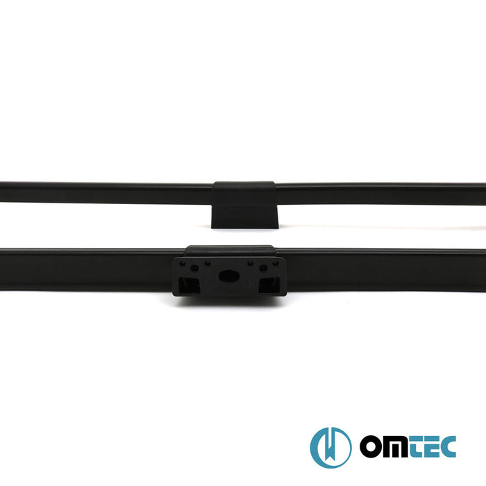 Roof Rails (Solid-Divided Vers.-Screwing Installation) Black 4 pcs. Alu. - Renault Express - LAV I - (2021 - )