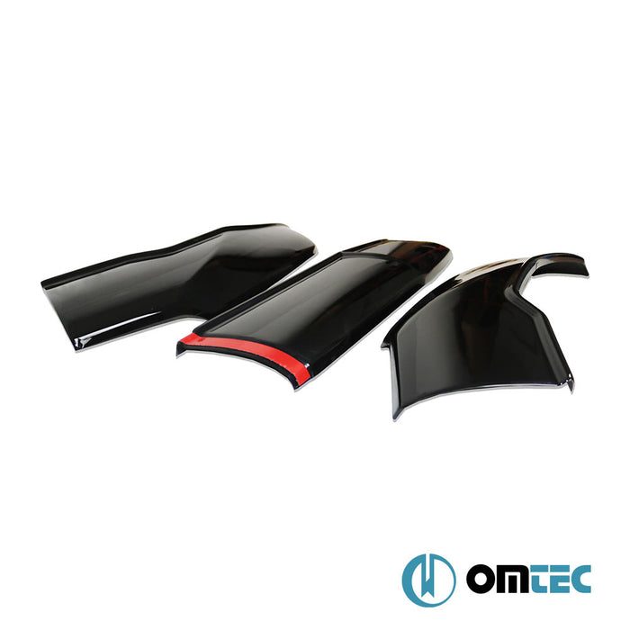 Bonnet Deflector (Black) ABS 3 Pcs. - Mercedes-Benz Sprinter - VAN W907 - (2018 - )