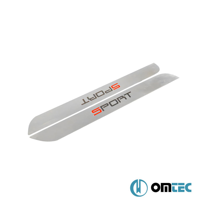 Digital Printed Sport Door Sill Cover 2 Pcs. Steel - Citroën Nemo - MVN 225L - (2008 - 2016)