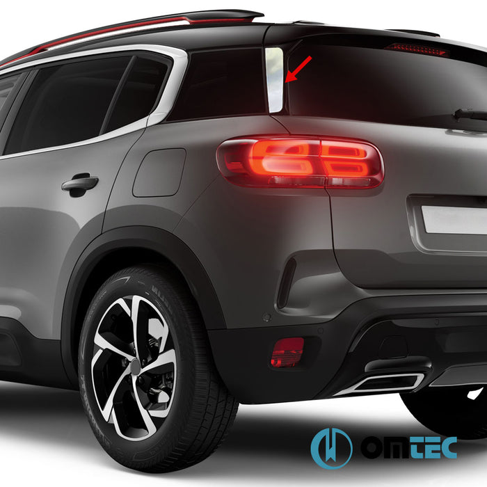 Spoiler Trim 2 Pcs. (Laser Cutting) S.Steel - Citroën C5 Aircross - SUV I - (2018 - )