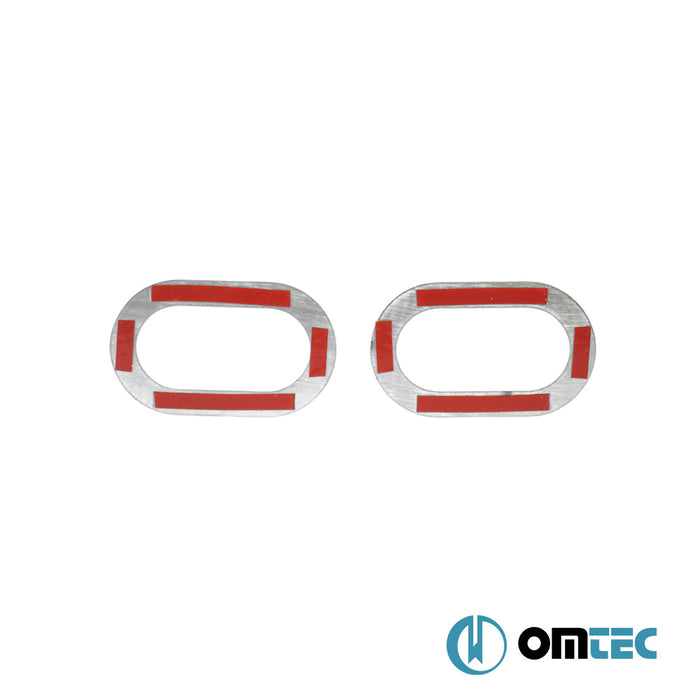 Side Indicator Rim 2 Pcs. S.Steel (Gloss) - Dacia Lodgy - MPV M0 - (2012 - )