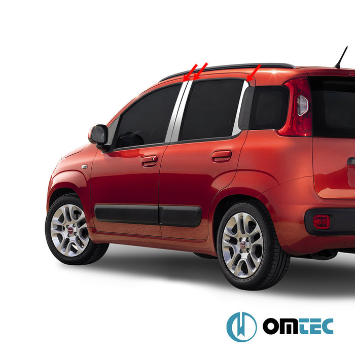 Kapı Direği 6 Prç. P.Çelik (Parlak) - Fiat Panda Cross - SUV 319 - (2014 - )