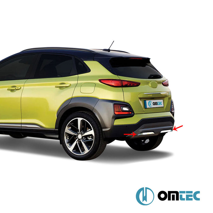 Egzoz Çıtası 2 Prç. P.Çelik (Parlak) - Hyundai Kona - SUV OS - (2017 - 2023)