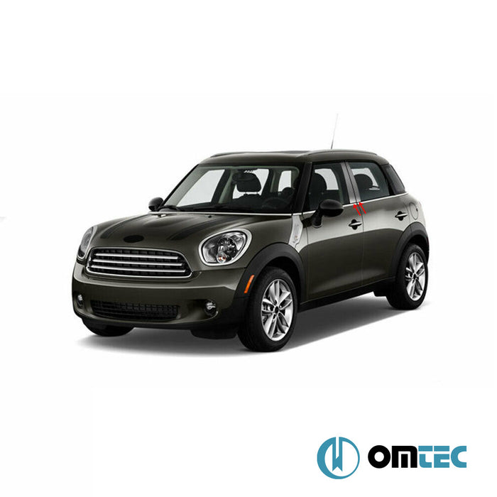 Kapı Direği 4 Prç. P.Çelik (Siyah) - Mini Countryman - SUV R60 - (2010 - 2016)