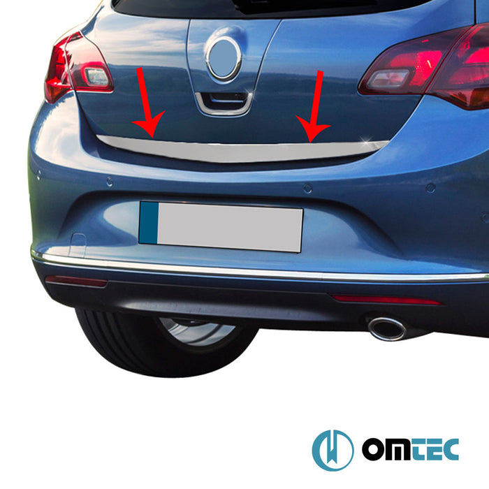 Tailgate Trim Line S.Steel (Gloss) - Opel Astra - SD P10 FL - (2012 - 2015)