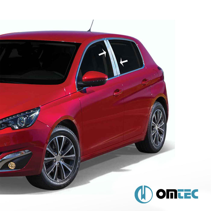 Kapı Direği 4 Prç. P.Çelik (Parlak) - Peugeot 308 - HB 5D T9 - (2014 - 2021)