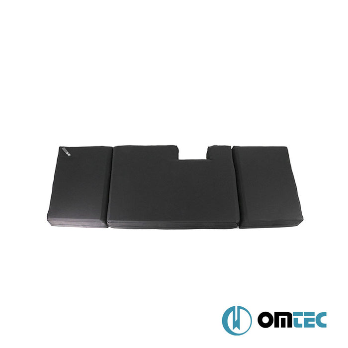 Foldable Front Cab Camper Mattress (Black) 1 Pcs. RHD (6 cm Foam/22 Density/1.8 cm MDF) - Ford Transit - VAN FA FL - (2006 - 2014)
