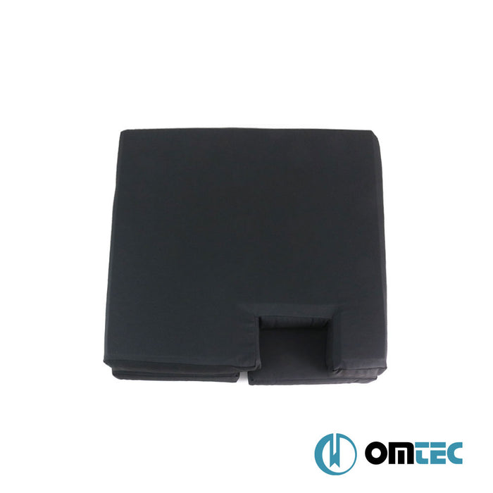 Foldable Front Cab Camper Mattress (Black) 1 Pcs. RHD (6 cm Foam/22 Density/1.8 cm MDF) - Ford Transit - VAN FA FL - (2006 - 2014)