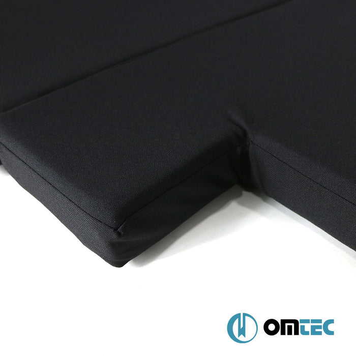 Foldable Front Cab Camper Mattress (Black) 1 Pcs. RHD (6 cm Foam/22 Density/1.8 cm MDF) - Volkswagen T6 Transporter - VAN T6 - (2015 - 2022)